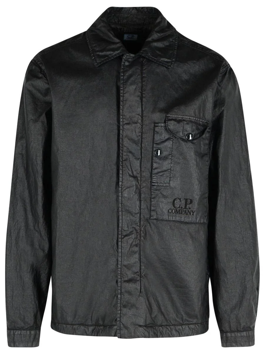 C.P. Company Black Linen Shirt - 1