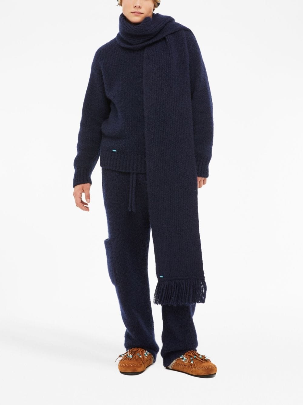 A Finest ribbed fringed scarf - 3