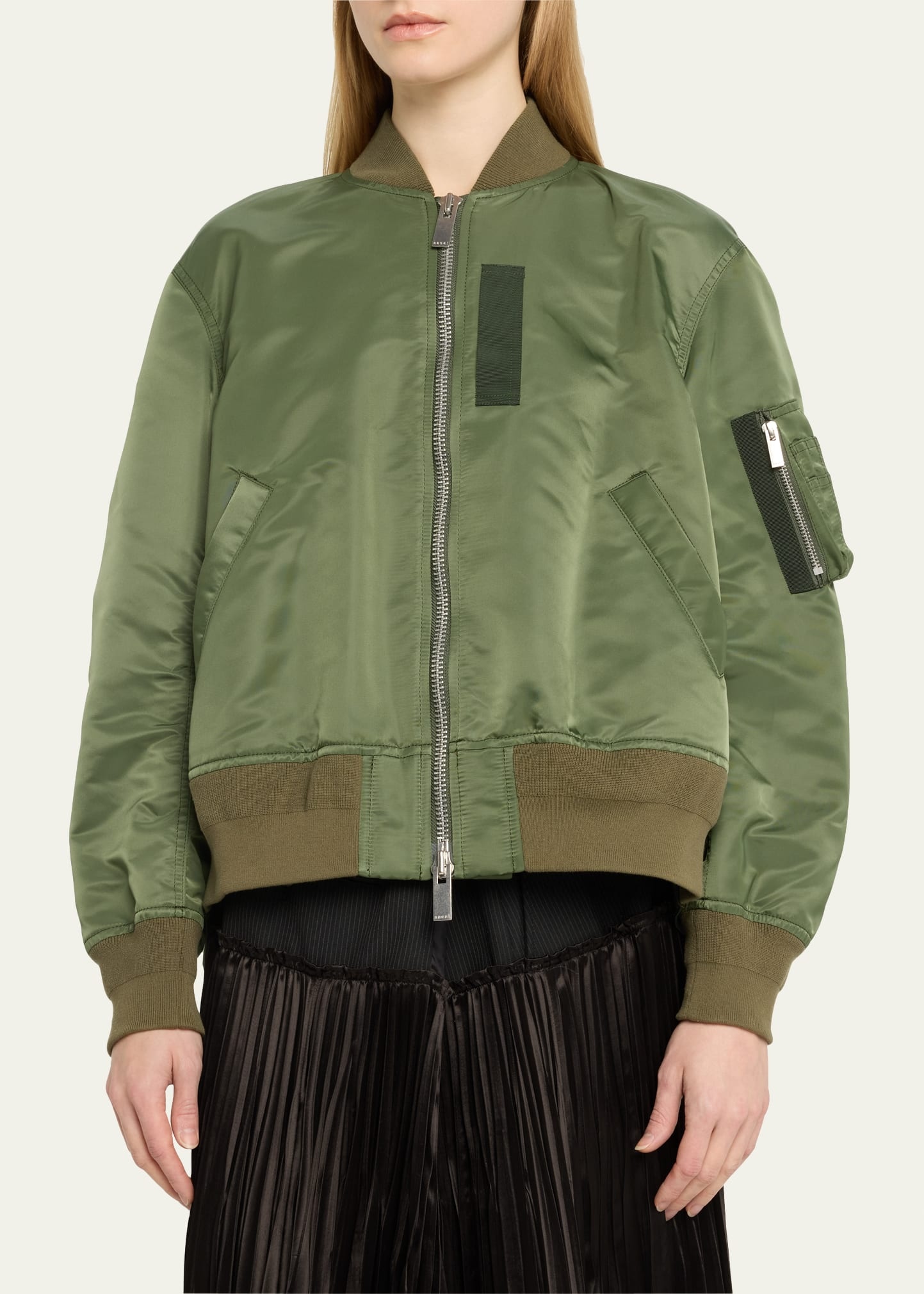 sacai Nylon Bomber Jacket | bergdorfgoodman | REVERSIBLE