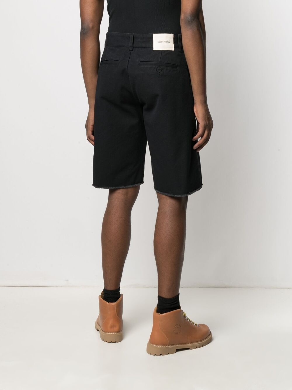 logo patch Bermuda shorts - 4