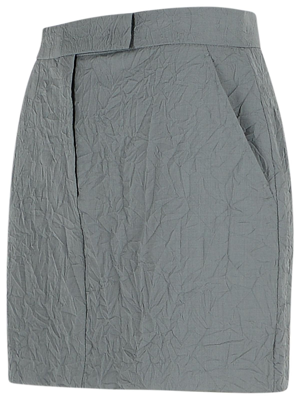 Max Mara 'Abate' Grey Virgin Wool Skirt Women - 2