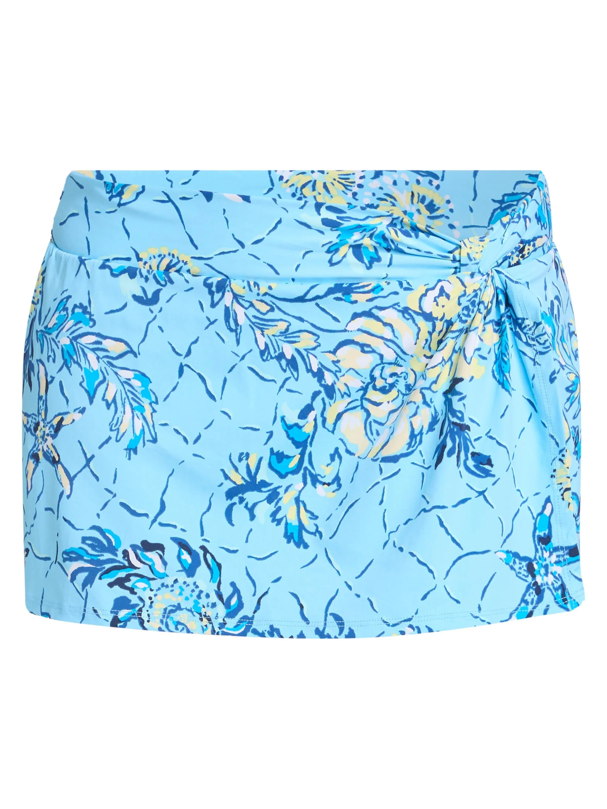 Women's Shirey Floral Skirted Swim Bottom - Blue Multi - 1