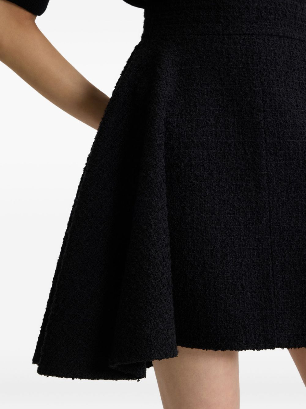 asymmetric tweed skirt - 4