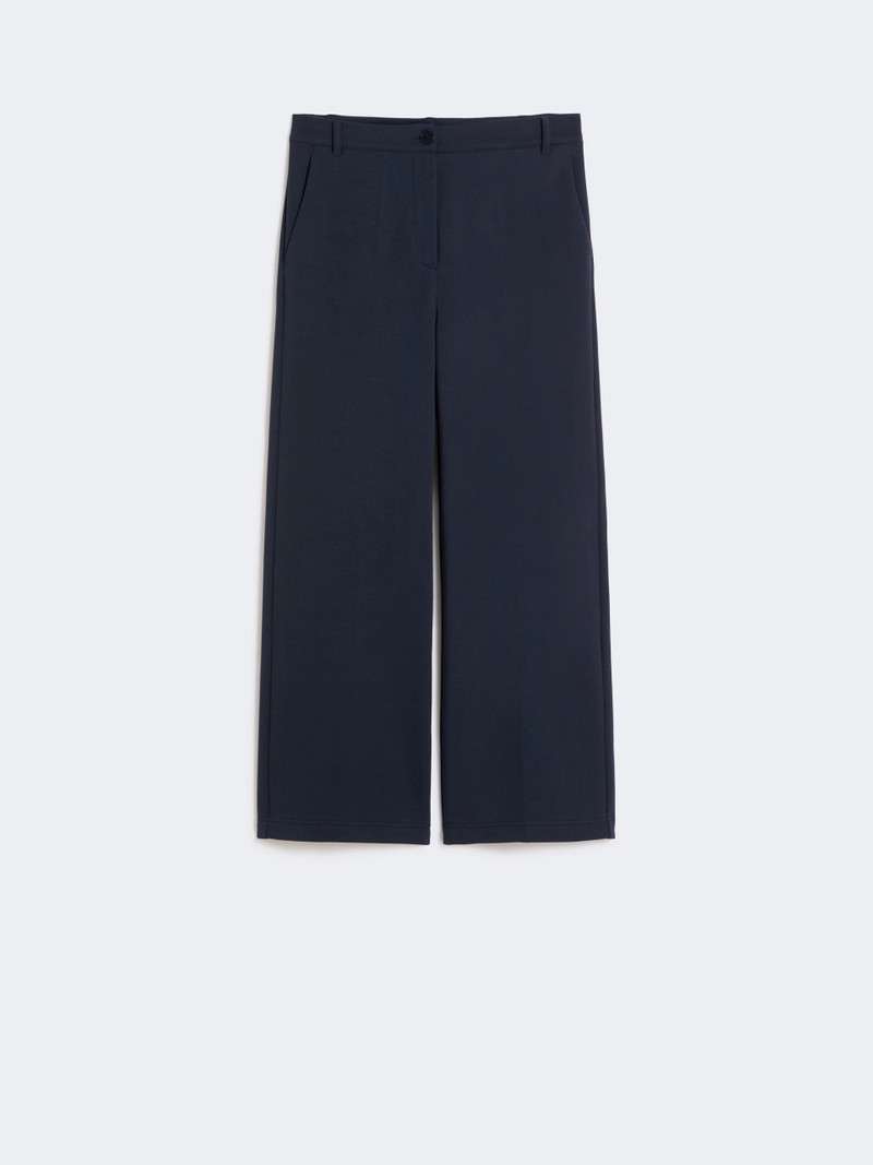 ABANO Double-faced jersey trousers - NAVY 1