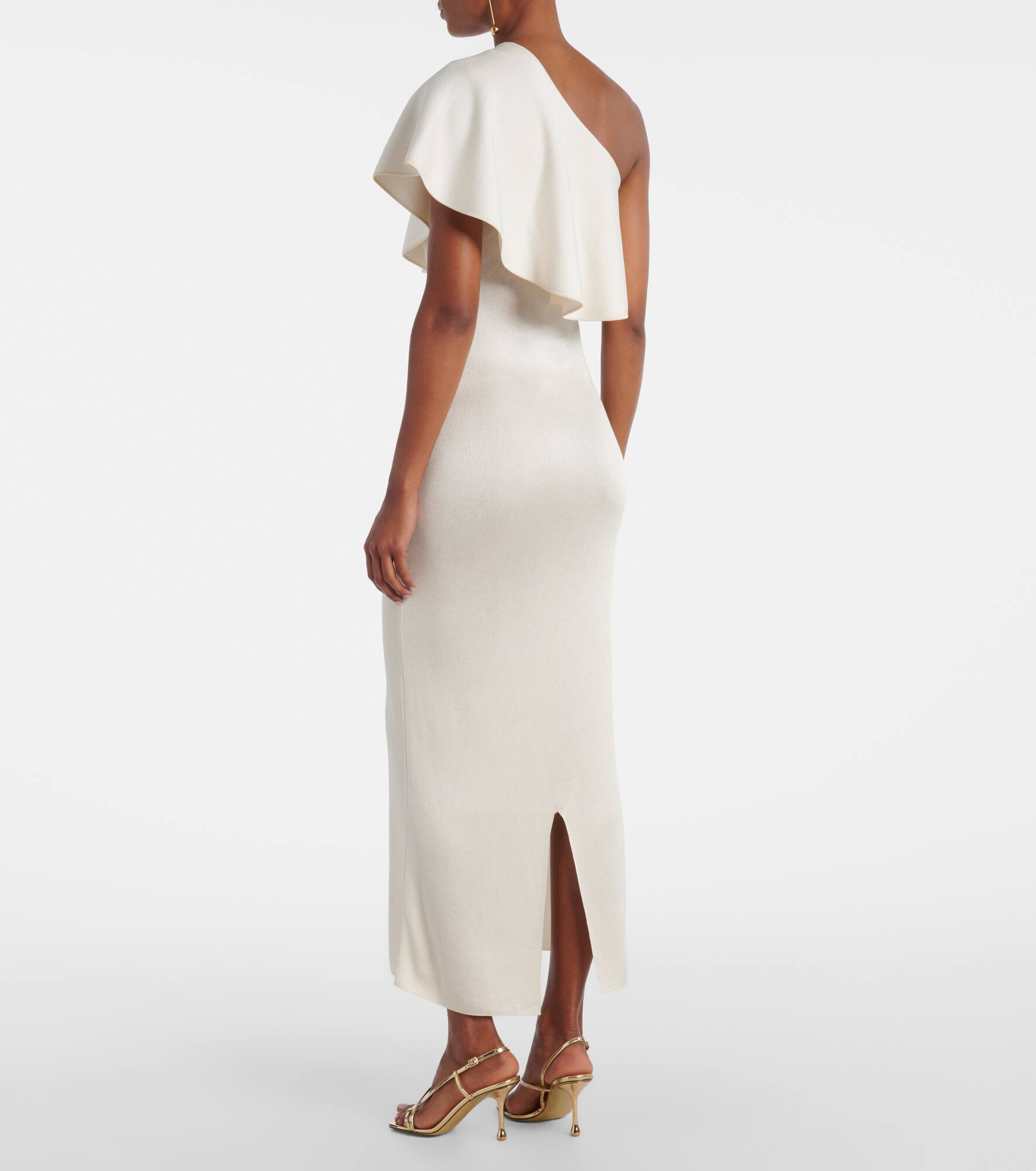 Vivi ruffled one-shoulder gown - 3