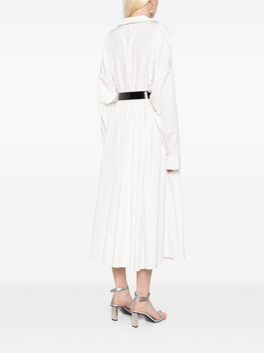 oversized shirt long dress - 4