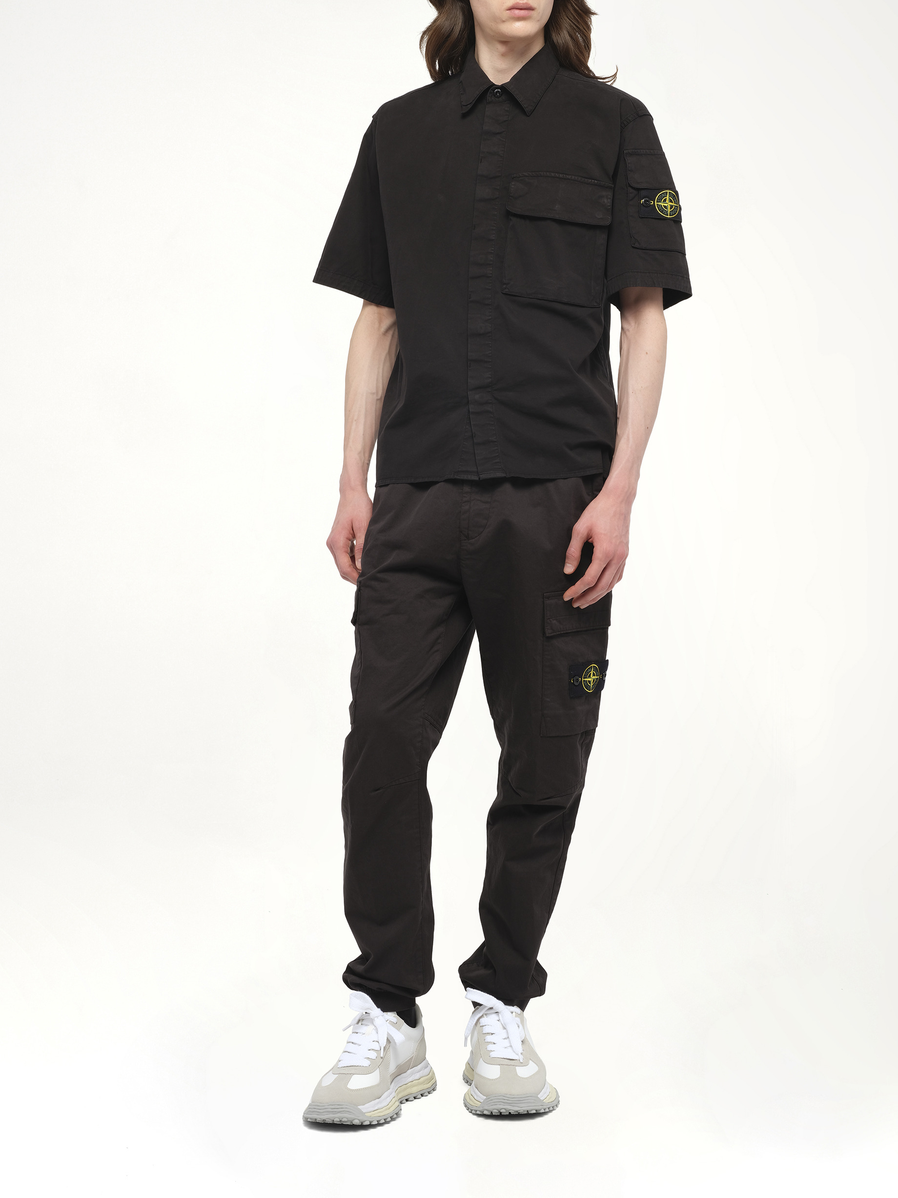 110000 Supima Shirt M/Corta in Black - 4