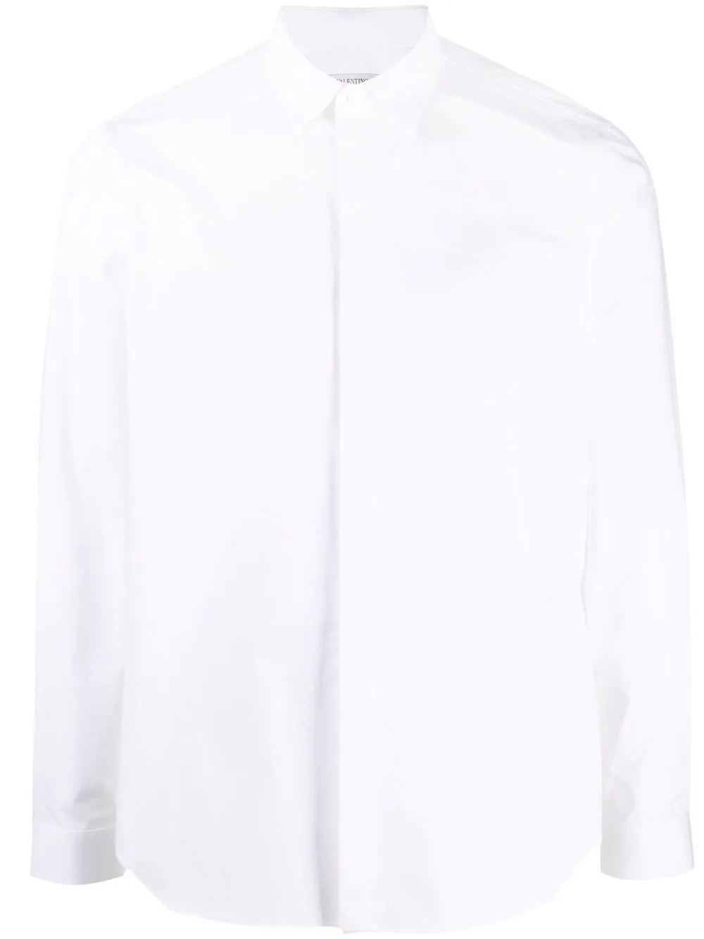 concealed front button placket shirt - 1