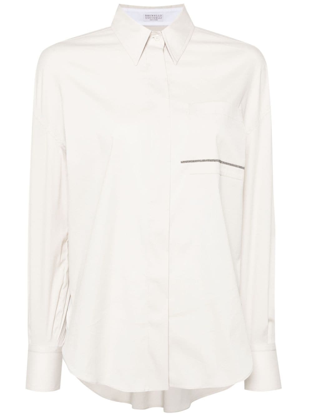 embroidered detailing shirt - 1