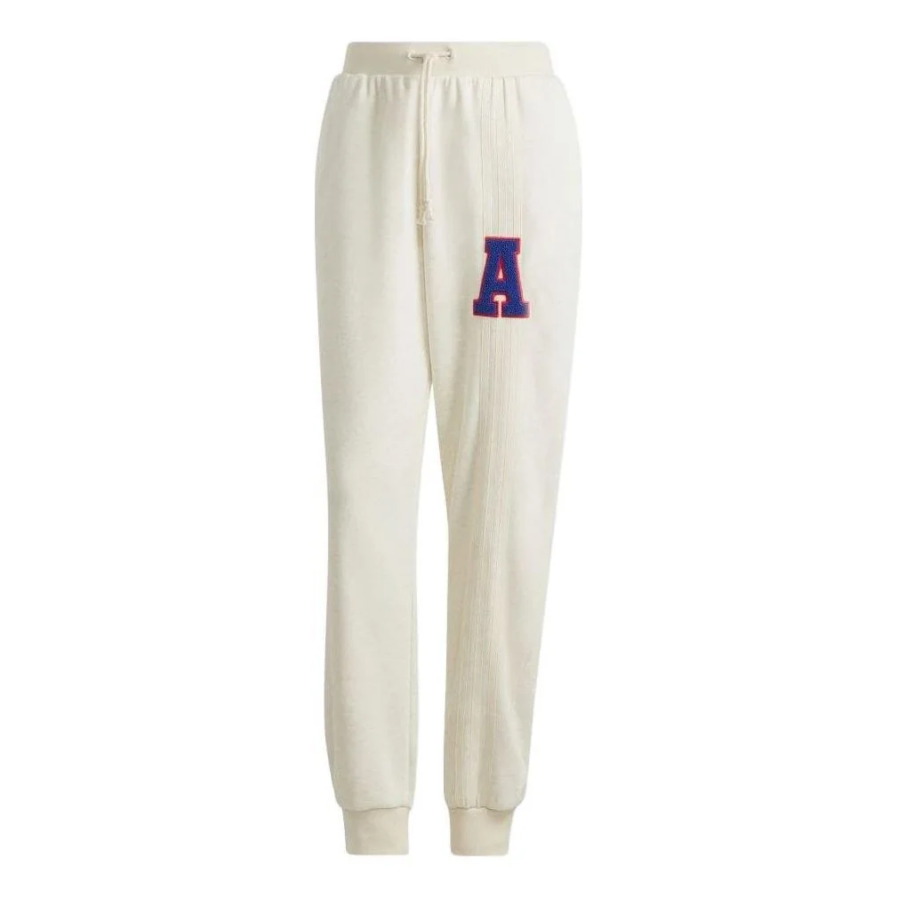 (WMNS) adidas Originals 3-Stripes Leg Sweatpants 'Beige' IC5239 - 1