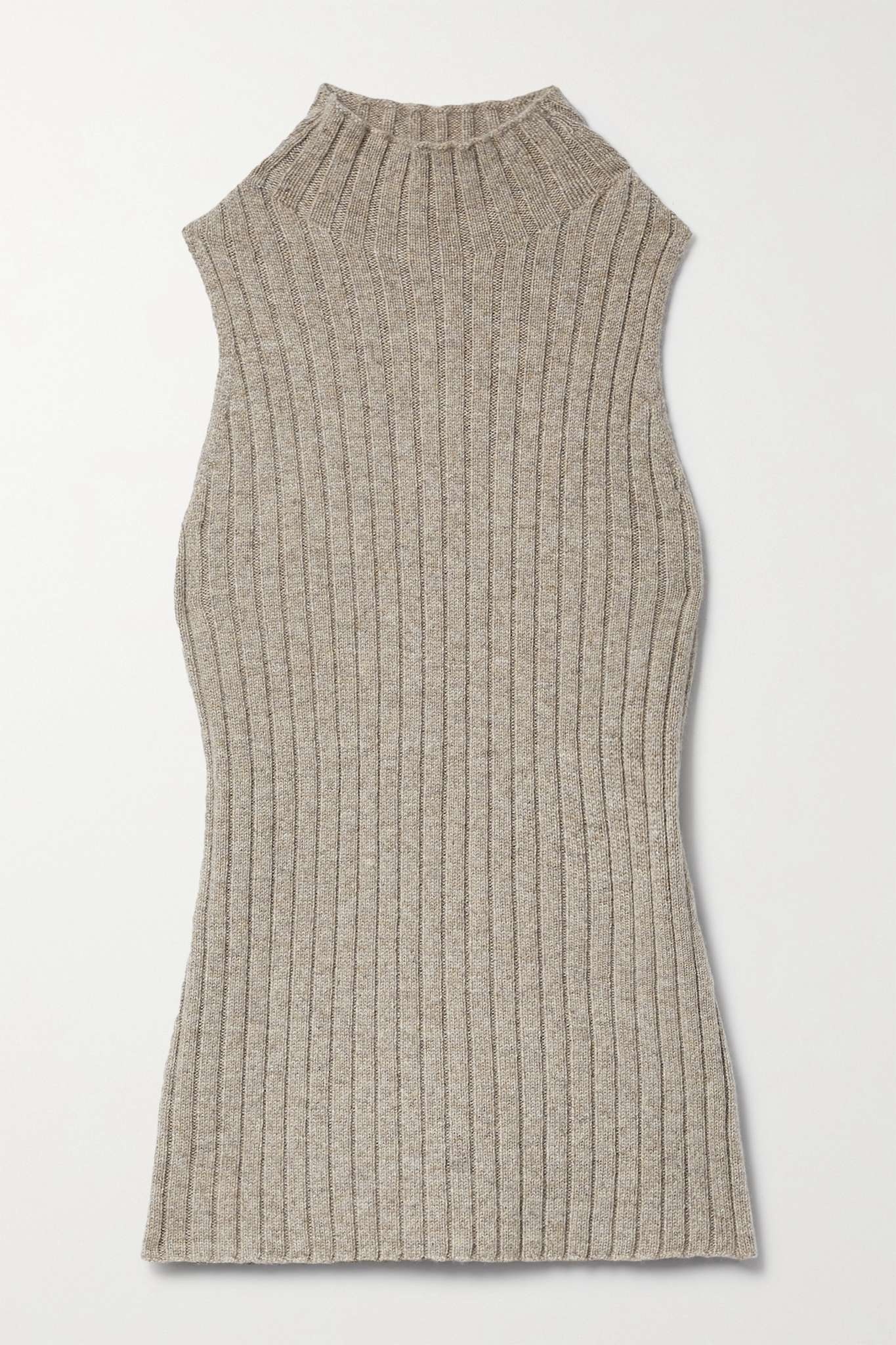 Jolene ribbed cashmere turtleneck sweater - 1