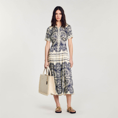 Sandro PATTERNED MAXI DRESS outlook
