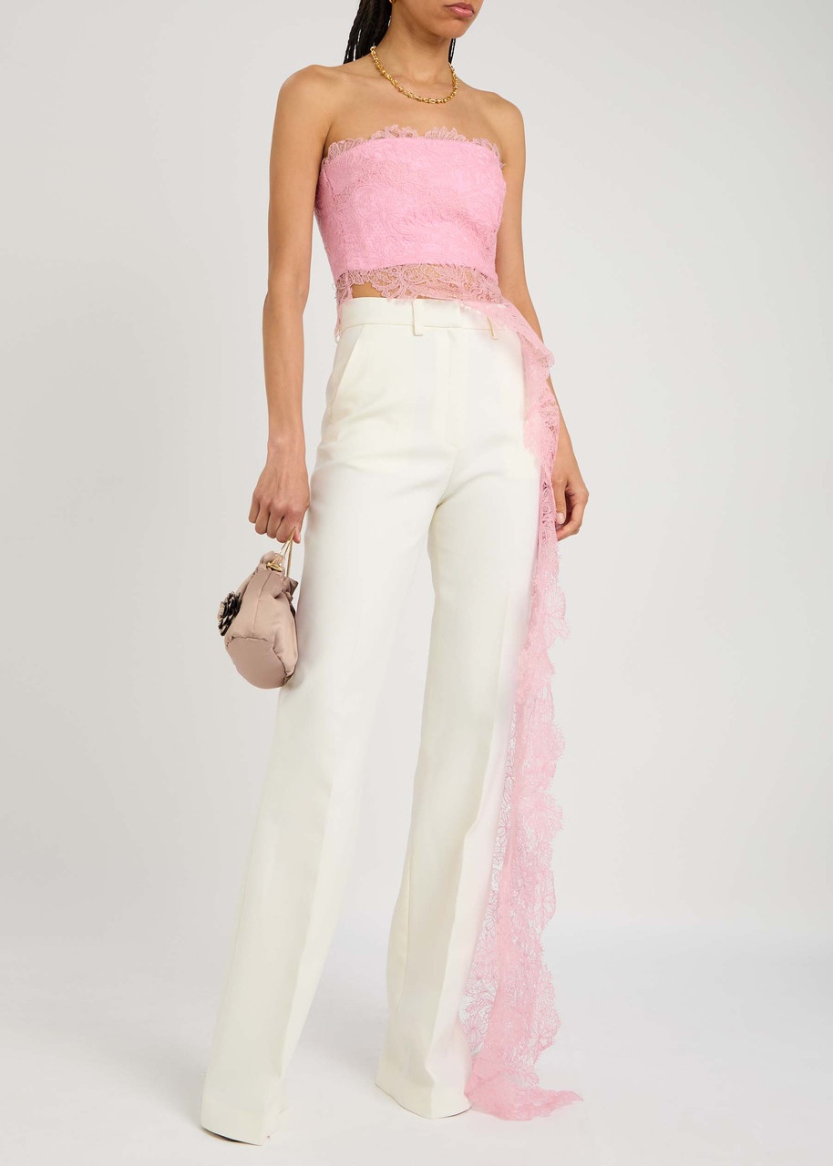 David Koma Flared Straight-leg Stretch-wool Trousers - 4