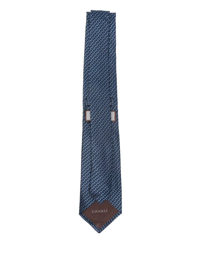 Canali patterned tie outlook