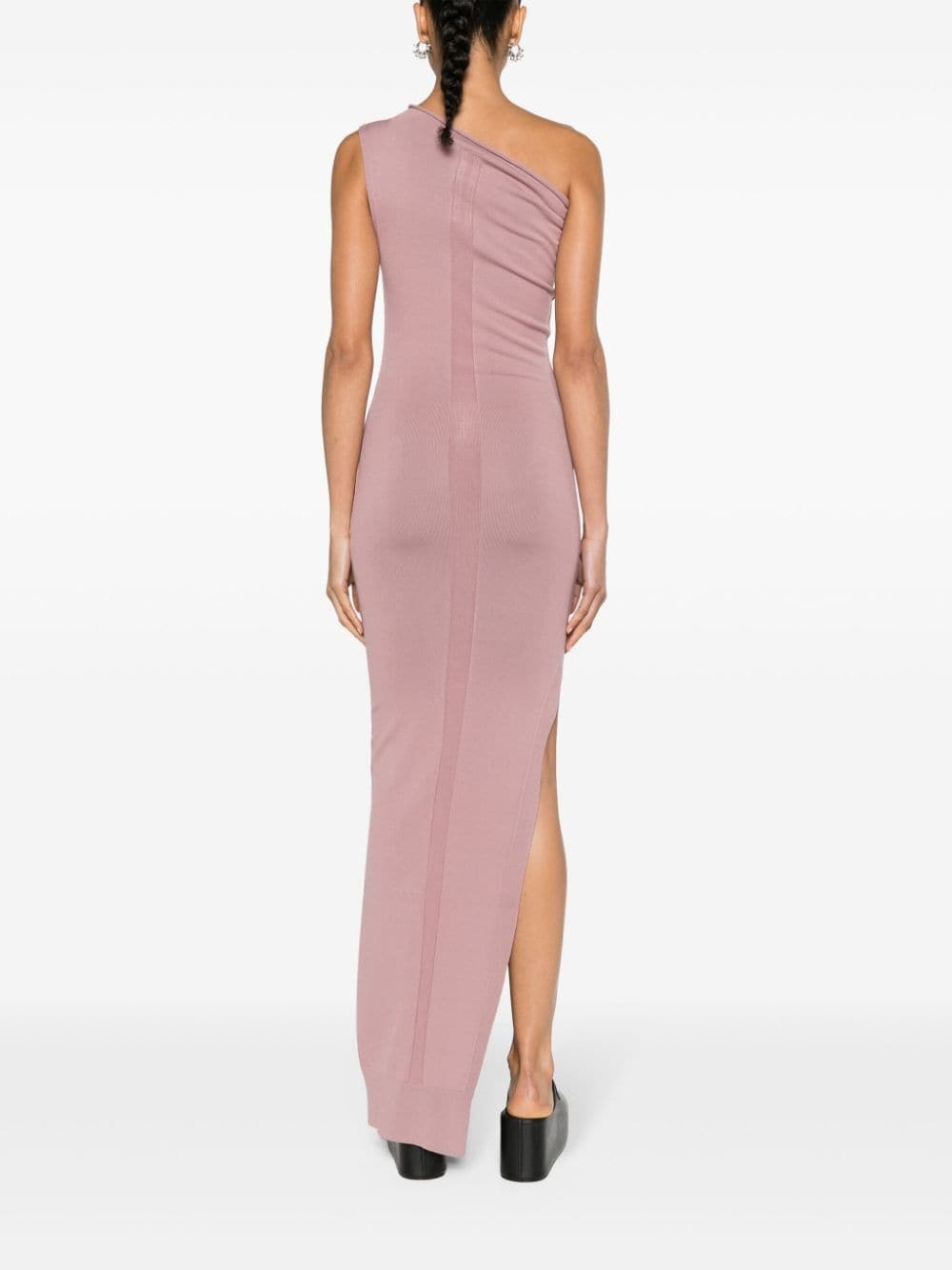 one-shoulder asymmetric maxi dress - 8