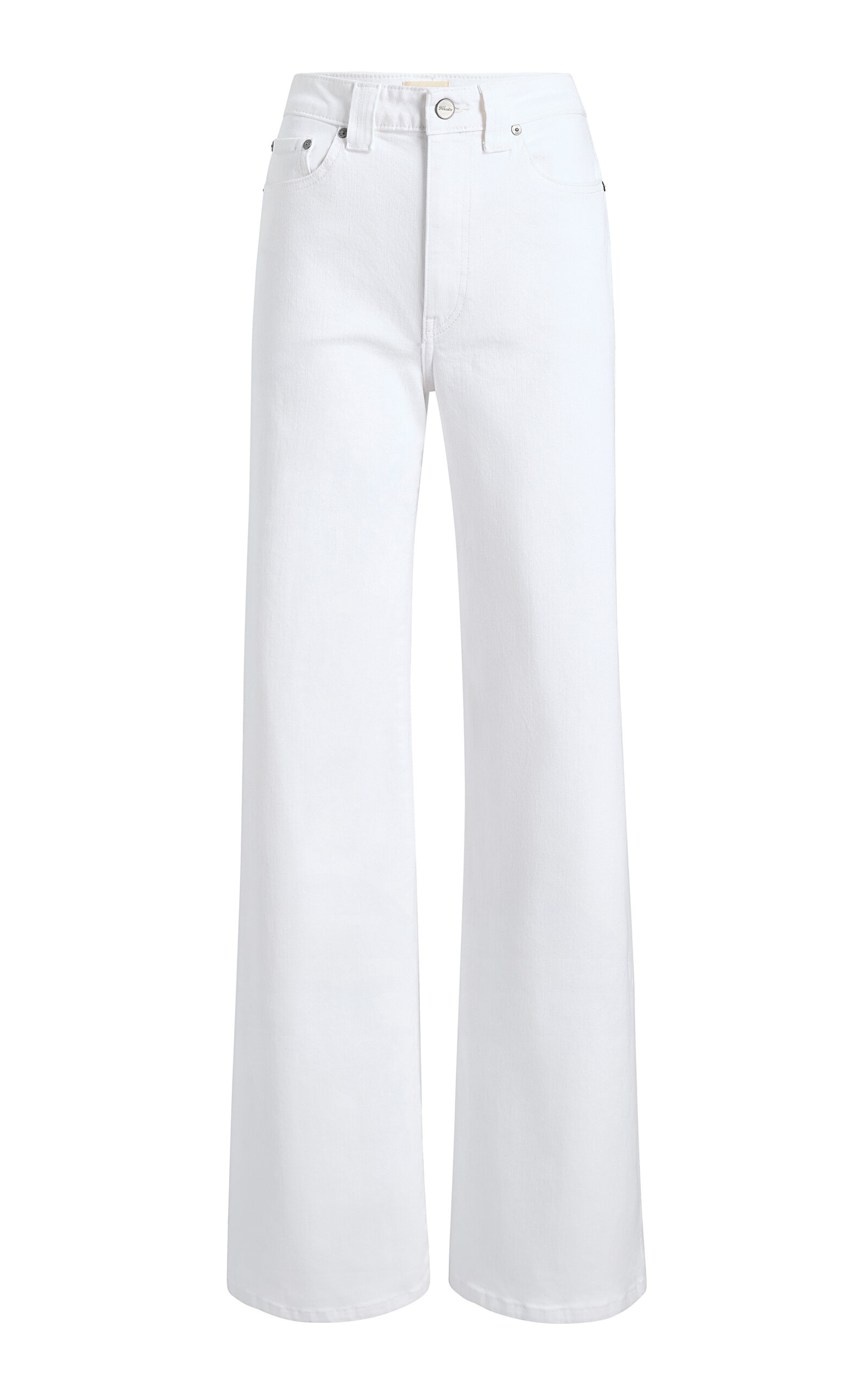 Dane Stretch High-Rise Wide-Leg Jeans white - 1