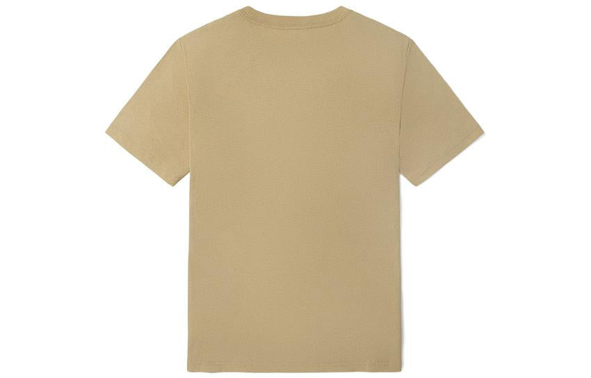 Vans Small Label Round Neck Short Sleeve Couple Style Khaki VN0A5F2W7UE - 2