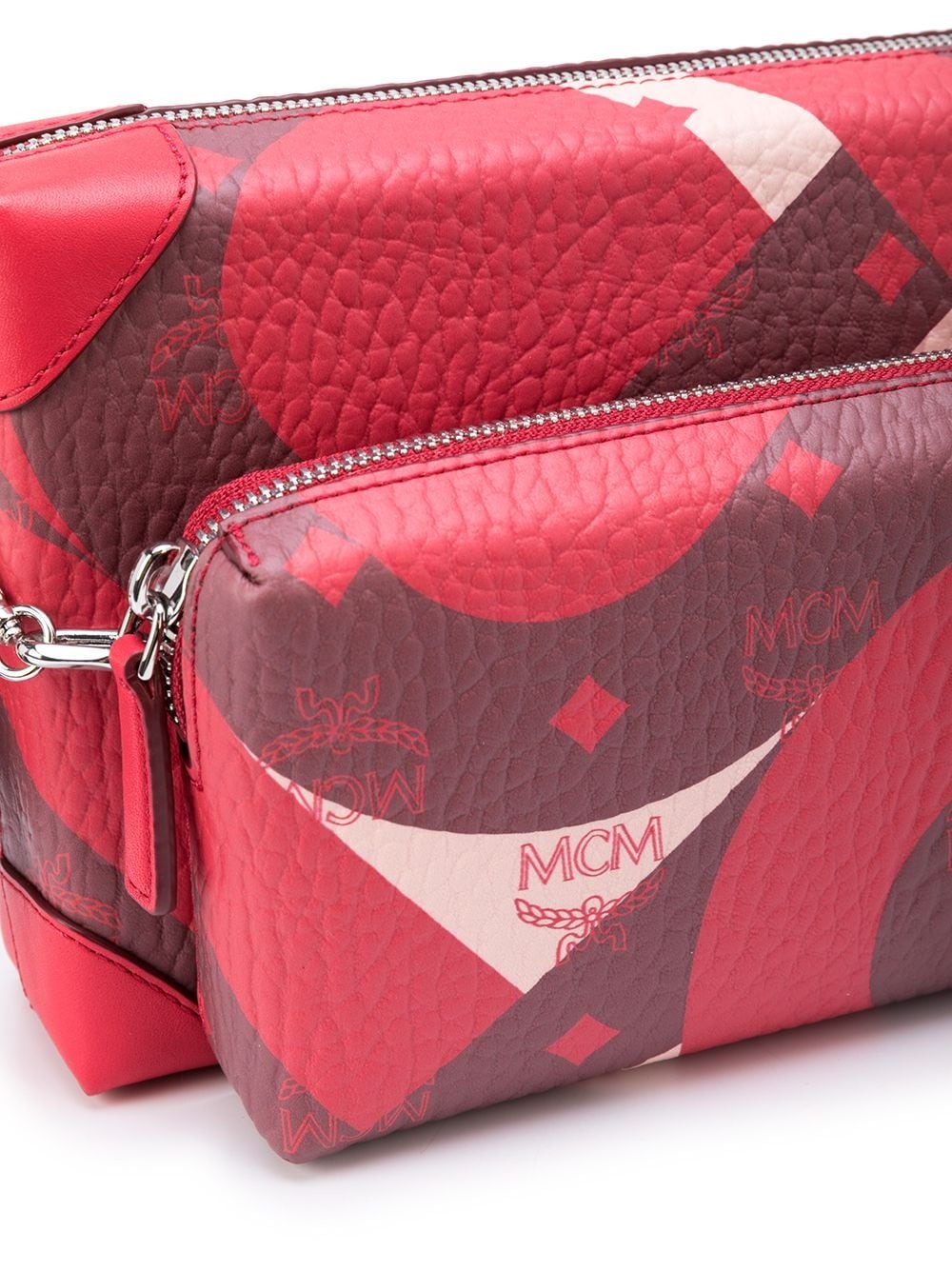 monogram-print zip-up messenger bag - 4