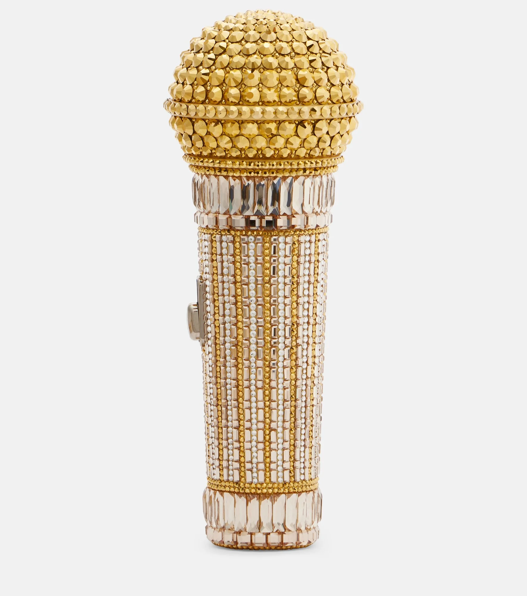Microphone Small crystal-embellished clutch - 1