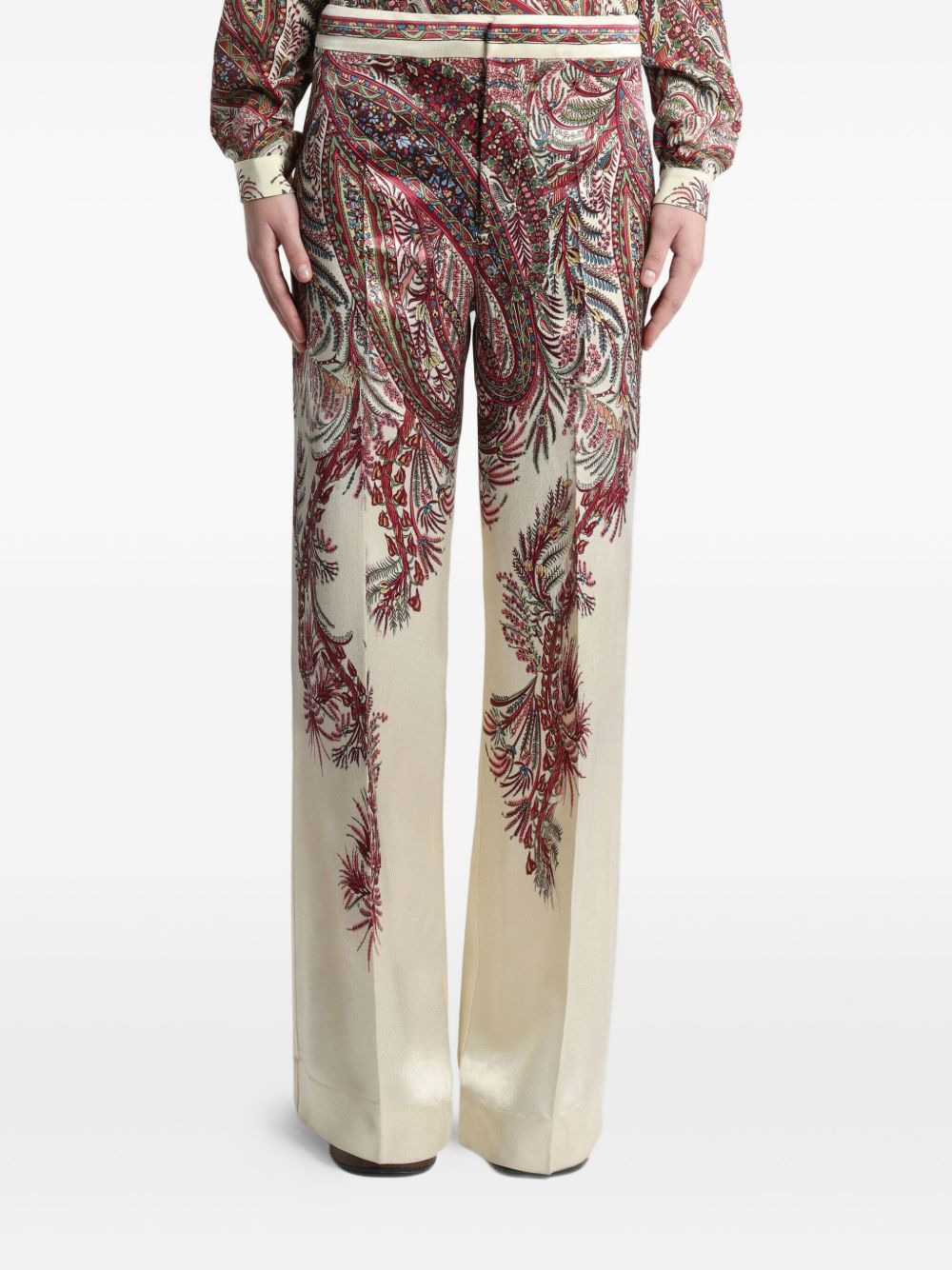 paisley-print trousers - 3