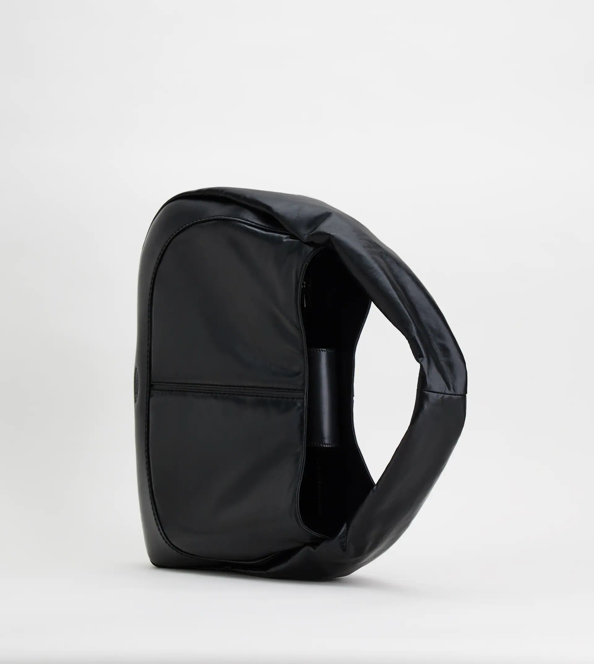 TOD'S SHIRT HOBO BAG  LARGE - BLACK - 4