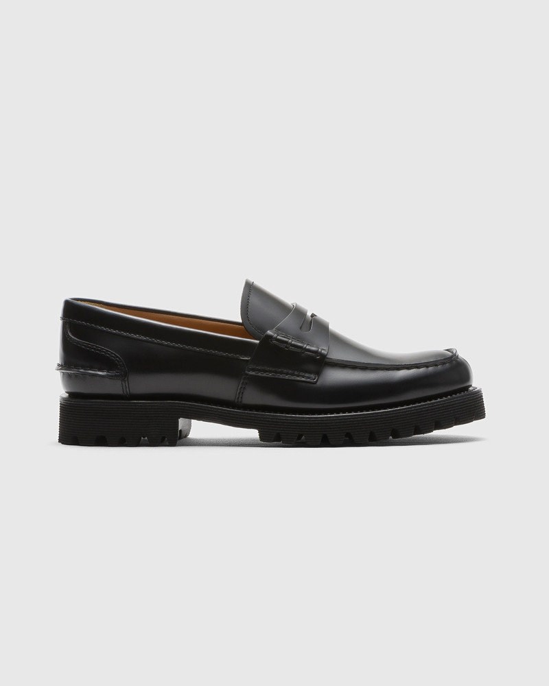 Polished Fume’ Leather Loafer - 1