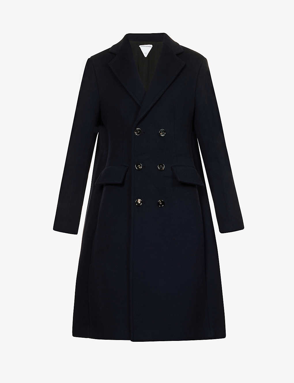 Double-breasted wool and cashmere-blend coat - 1