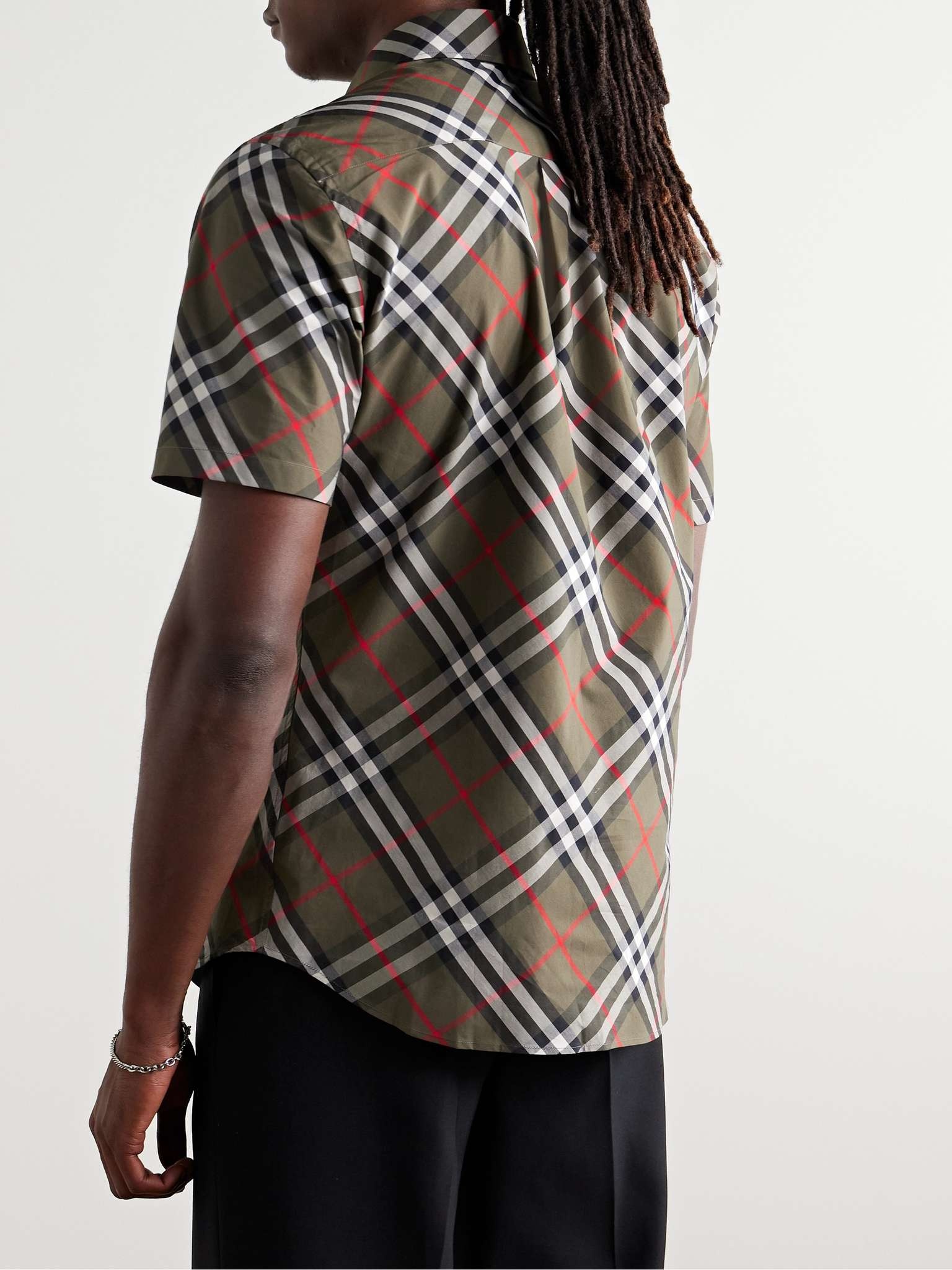 Checked Cotton-Poplin Shirt - 3