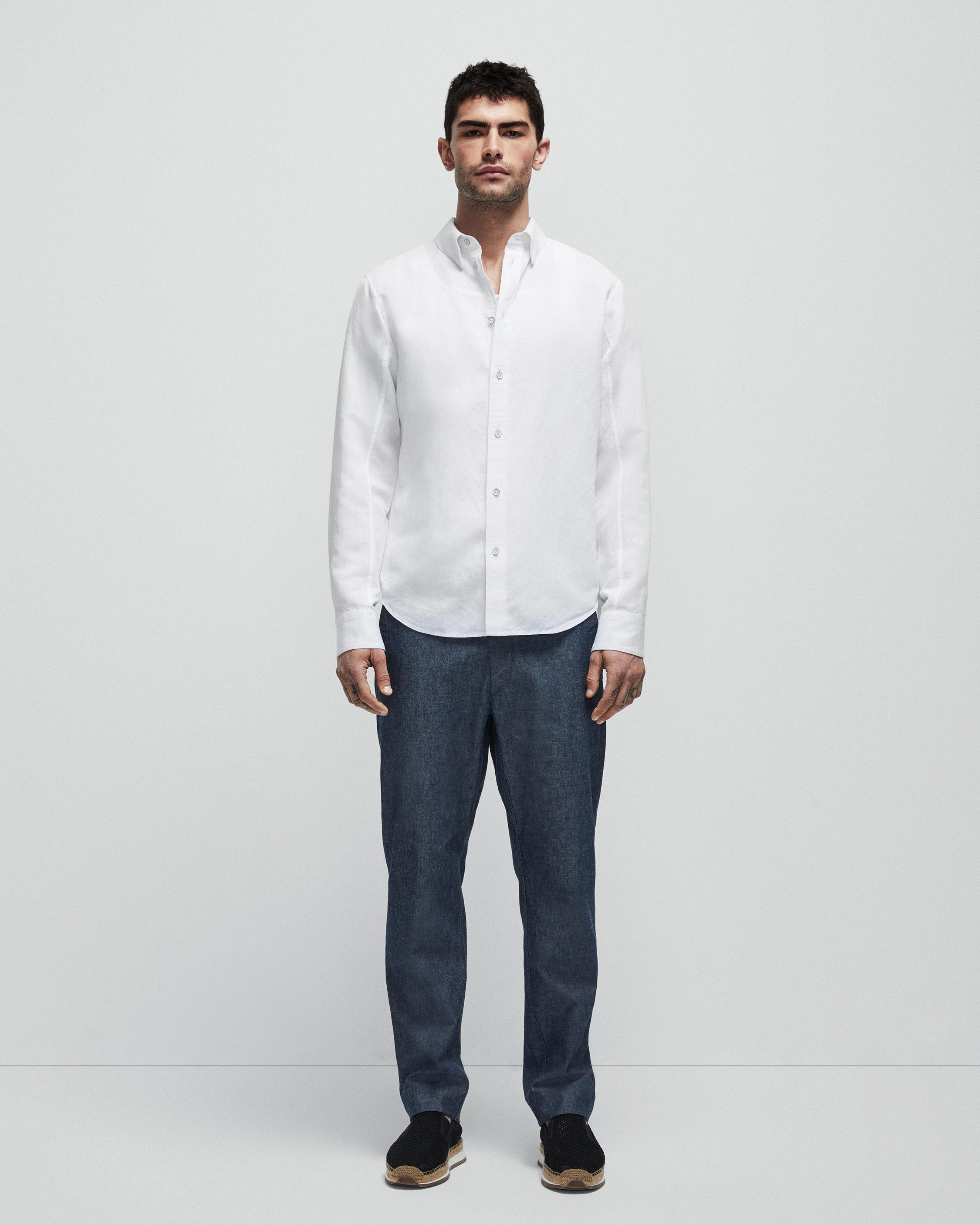 Fit 1 Cotton Linen Zac Shirt
Relaxed Fit Button Down Shirt - 3