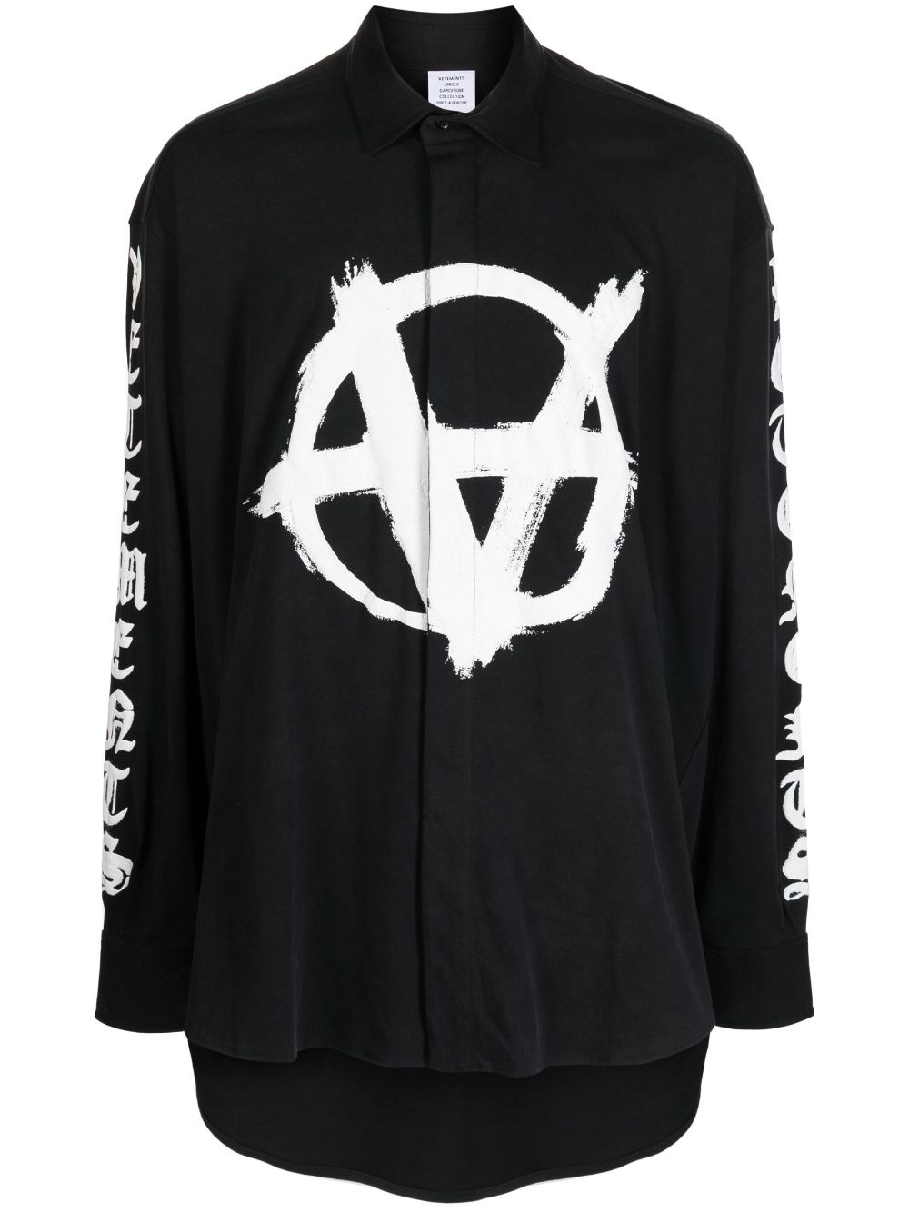 Anarchy-logo cotton T-shirt - 1