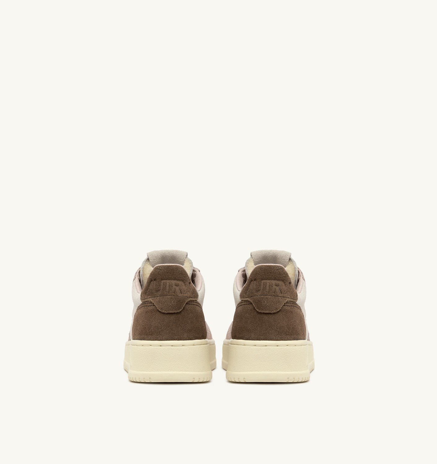 MEDALIST LOW TRICOLOR SNEAKERS IN POWDER AND EBONY SUEDE - 3