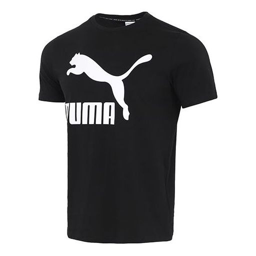 PUMA Classics Logo T-Shirt 'Black White' 532279-01 - 1