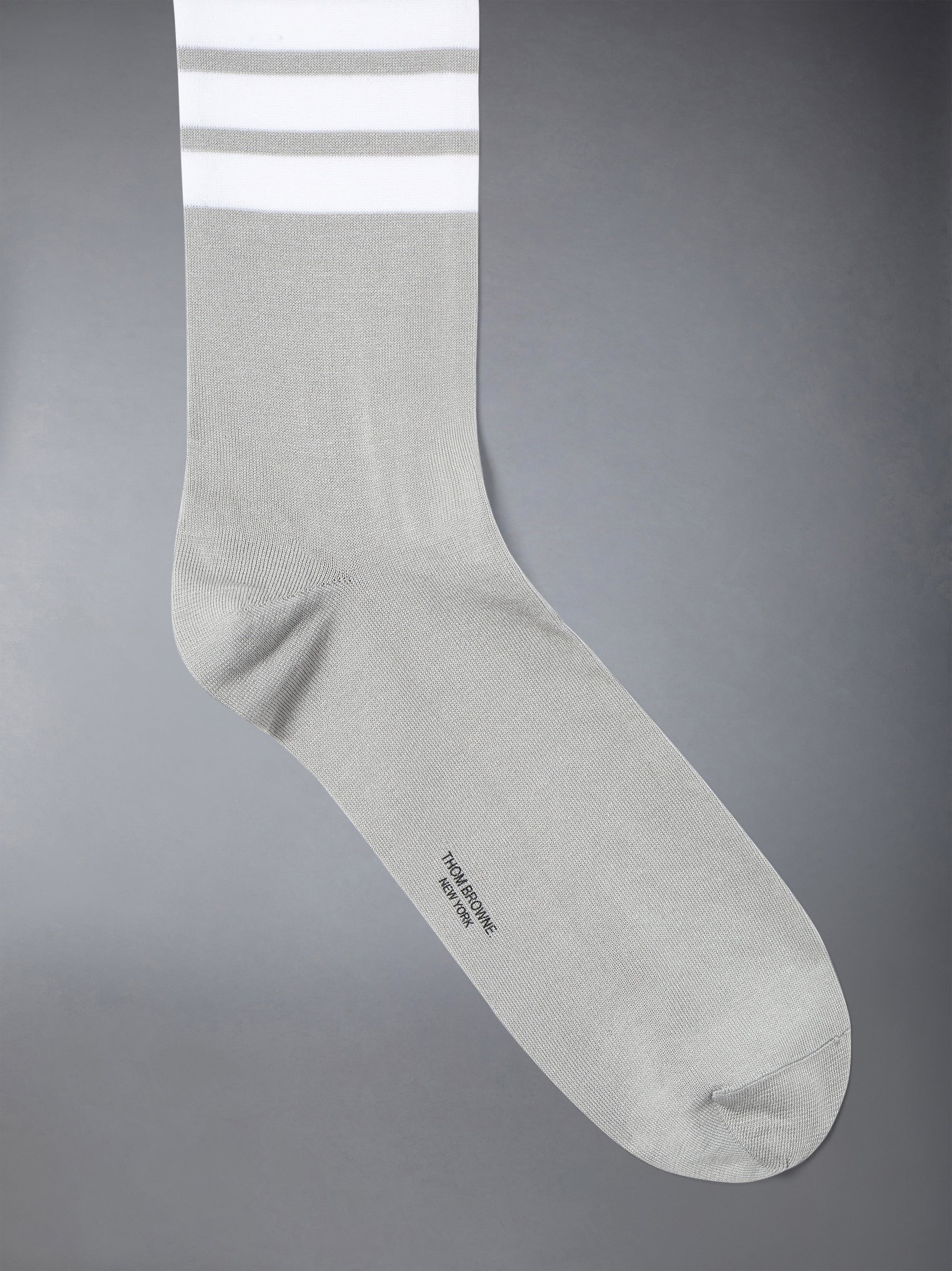 Lightweight Cotton 4-bar Mid Calf Socks - 2