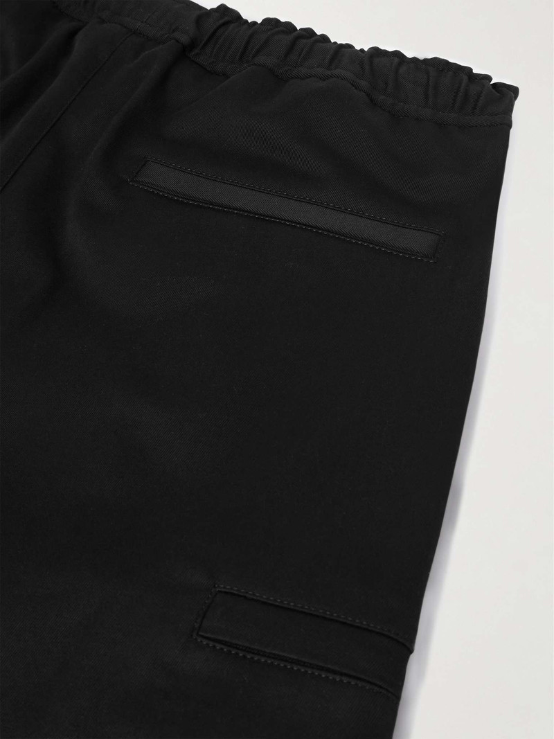 Straight-Leg Logo-Appliquèd Cotton-Blend Gabardine Trousers 5