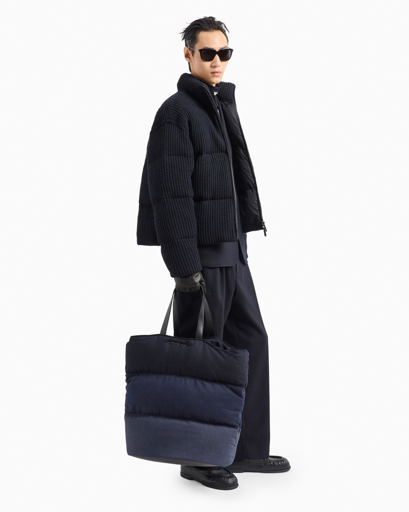 EMPORIO ARMANI Single-breasted blazer in a virgin wool blend outlook