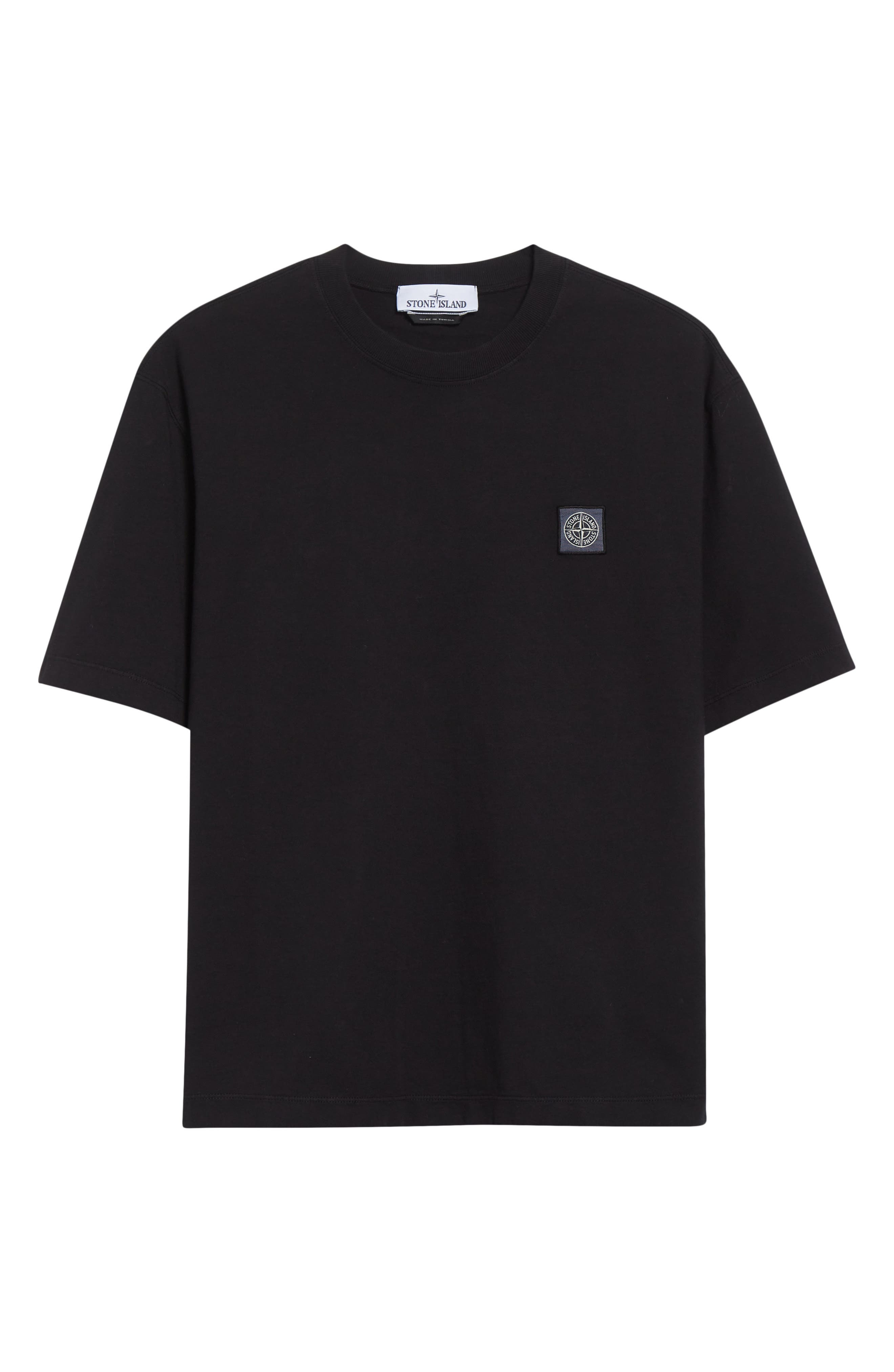 Stone Island Compass Logo Patch Short Sleeve T-Shirt in V0029 Black at Nordstrom - 5