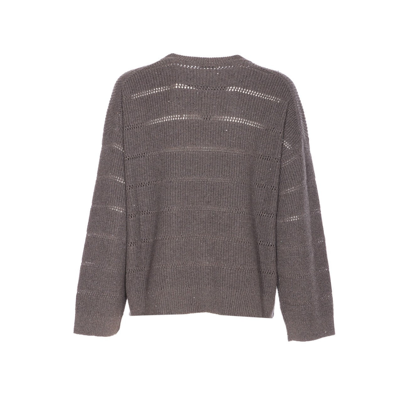 Brunello Cucinelli Women Dazzling Shirt With Openwork Stripe - 2