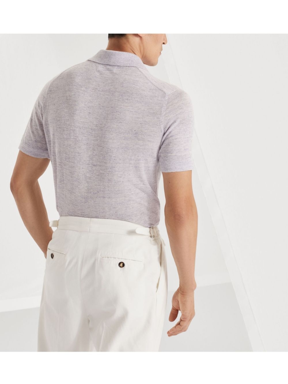 knitted polo shirt - 4