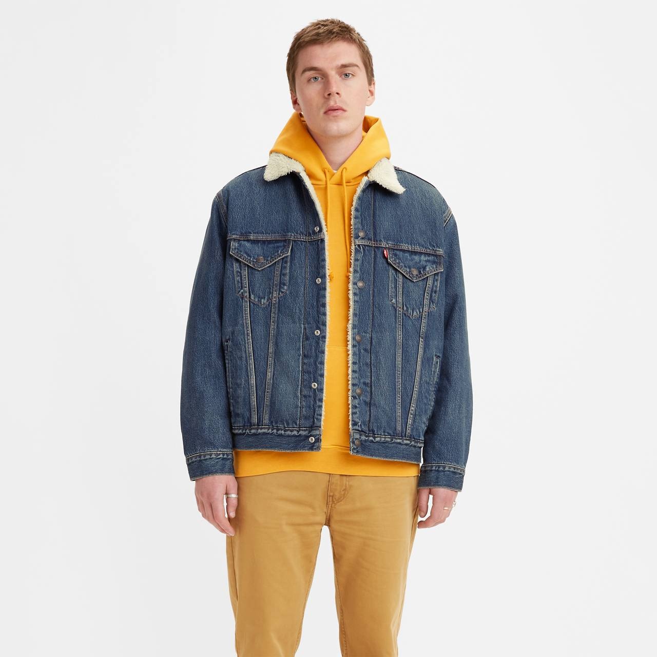 VINTAGE FIT SHERPA TRUCKER JACKET - 1