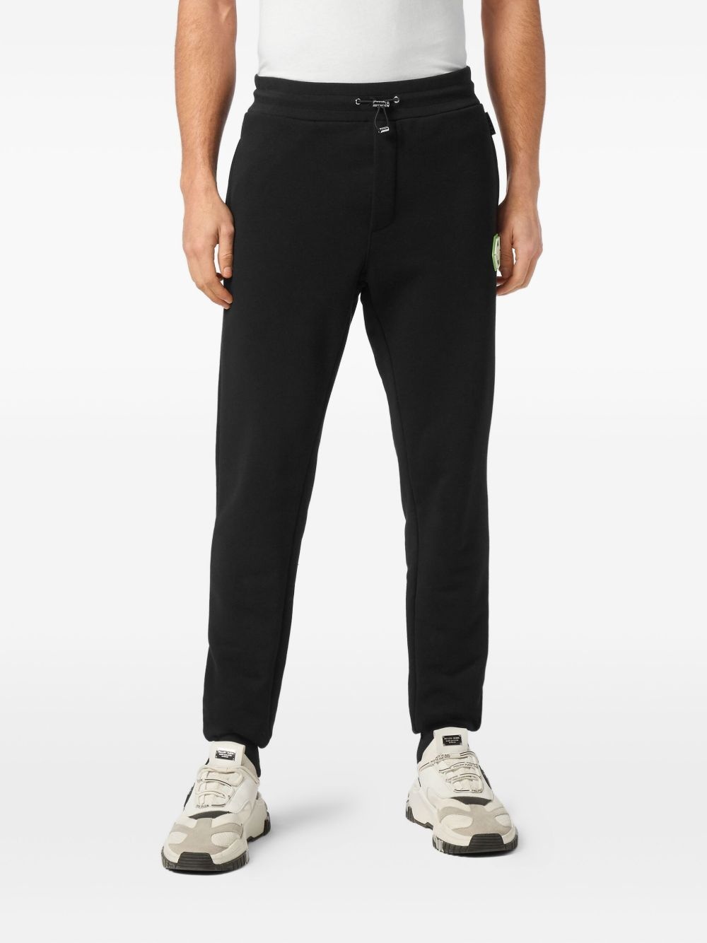 cotton-blend track pants - 3