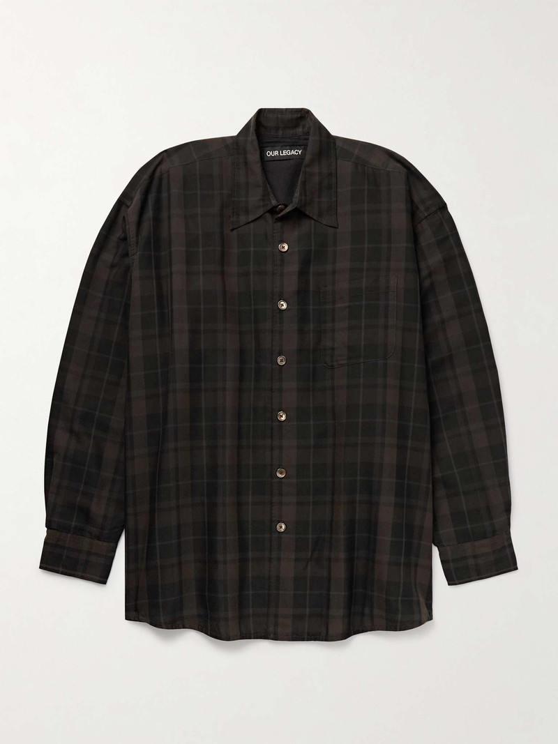 Borrowed Checked Woven Shirt - 1