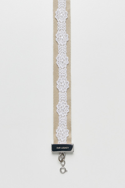 Our Legacy 2 cm Lace Choker Off White Lace outlook