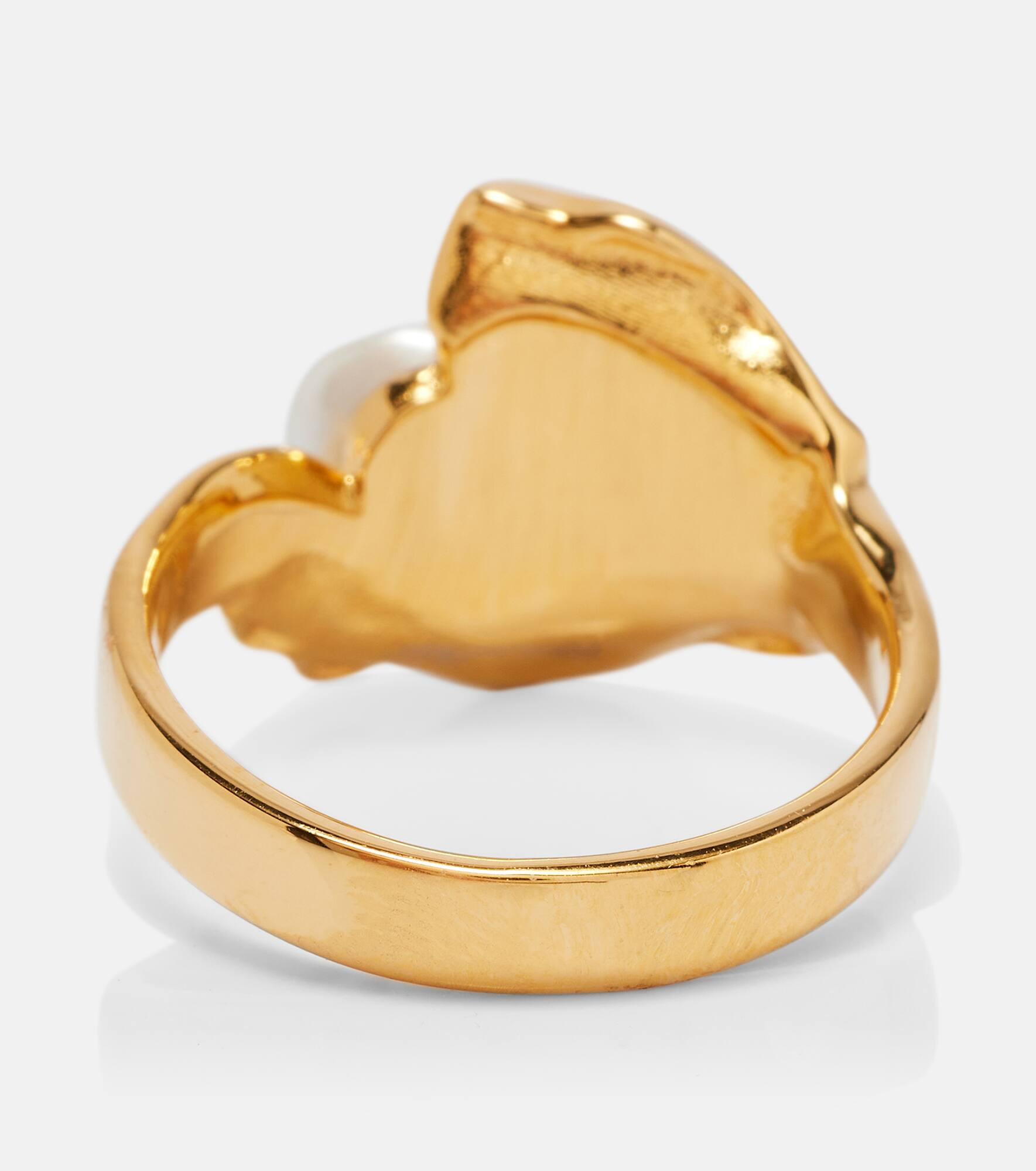 Faux pearl ring - 4