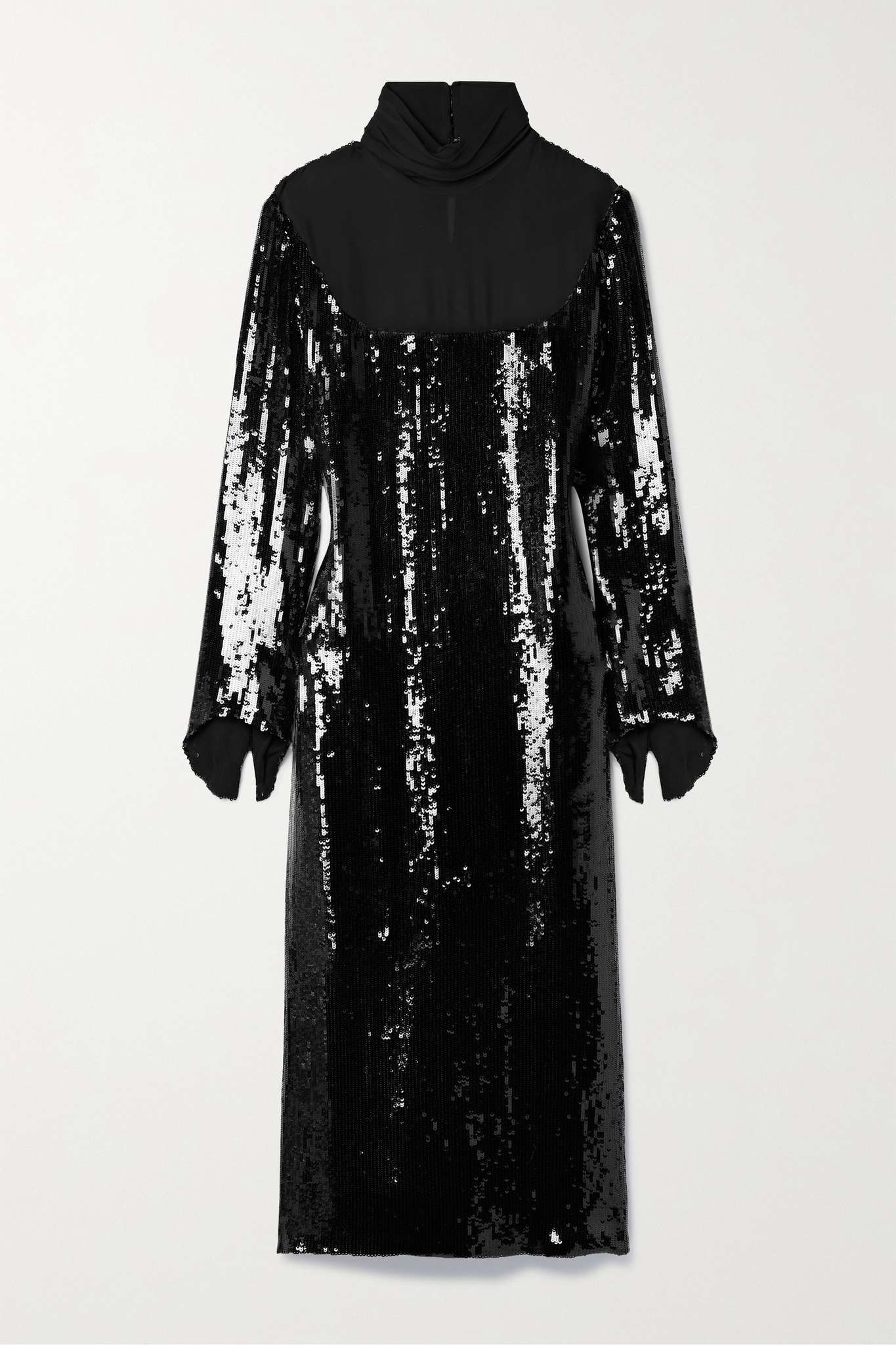 Leibel sequined georgette midi dress - 1