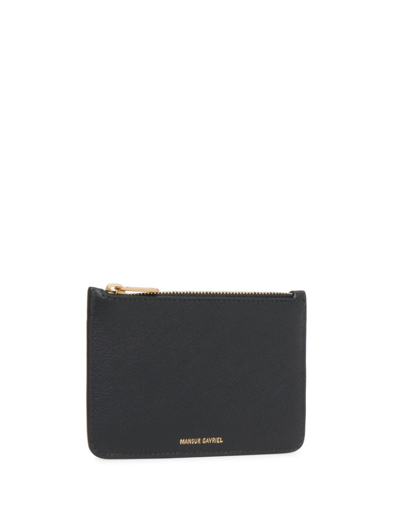 Mansur Gavriel logo-stamp zipped card holder outlook
