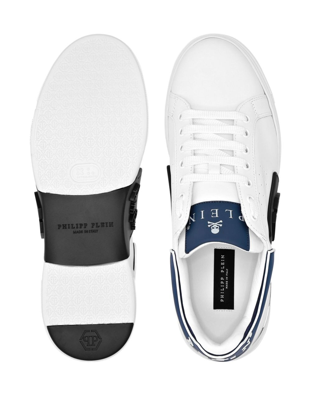 nappa-leather low-top sneakers - 3