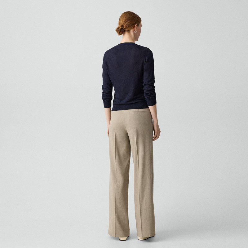 Theory Wide-Leg Pant in Good Linen outlook