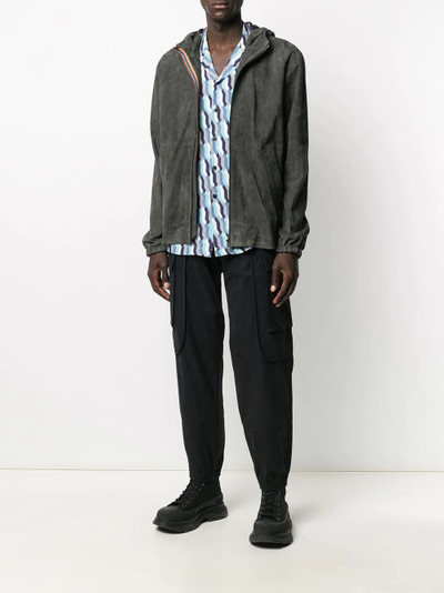 Paul Smith suede hooded jacket outlook