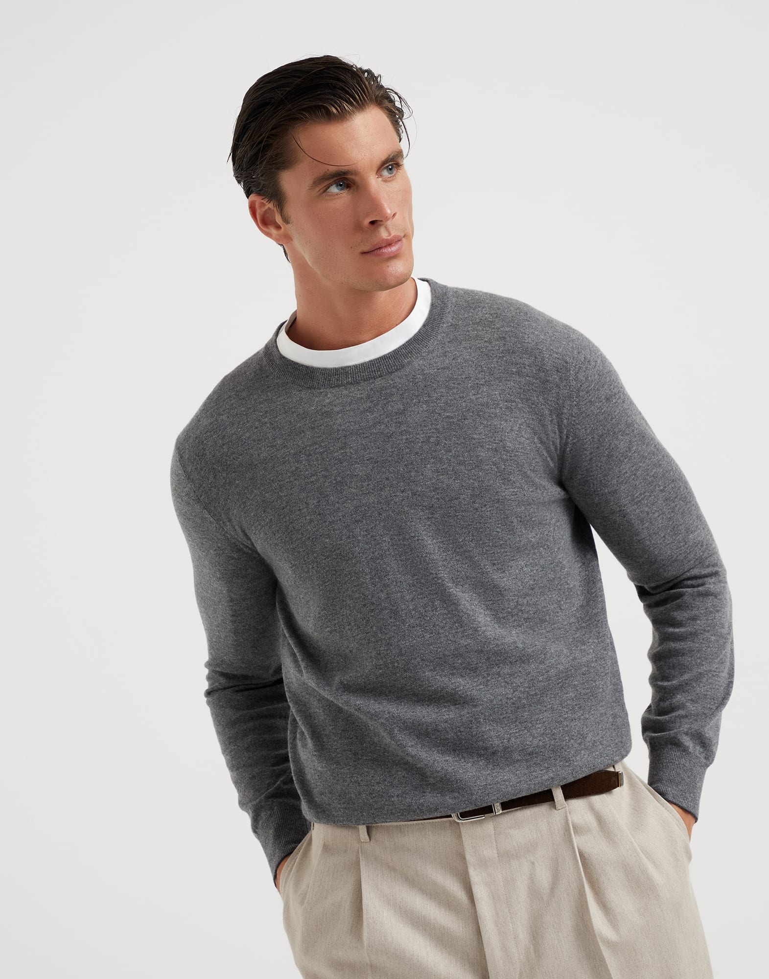 Cashmere Lithe yarn sweater - 1