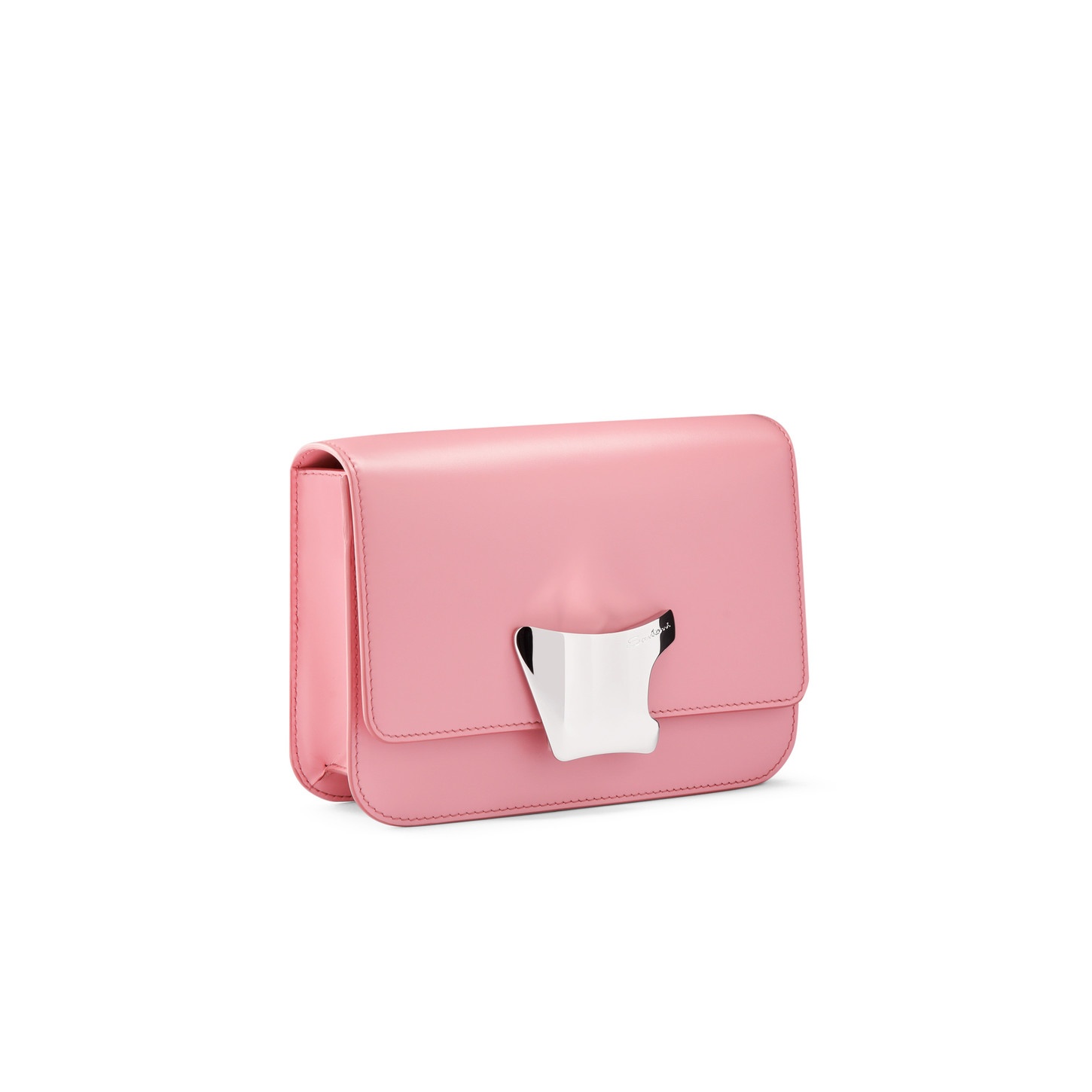 Pink leather crossbody bag - 3